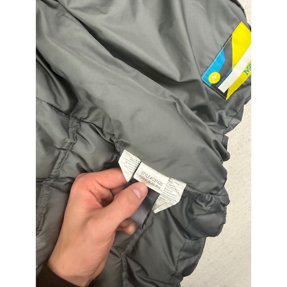 Marmot Boys Large Gray 700 Fill Down Puffer Jacket Hooded Full Zip C97420 - Picture 8 of 13